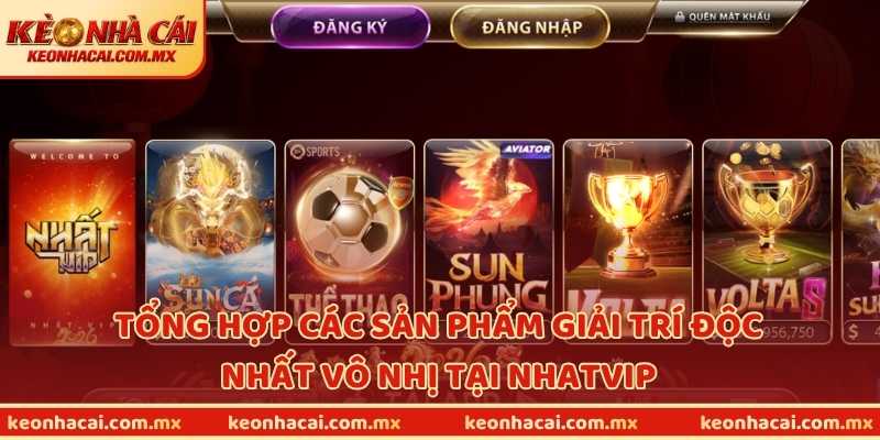 Tổng hợp các sản phẩm giải trí độc nhất vô nhị tại NHATVIP