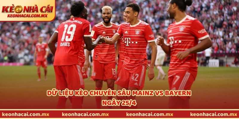 Dữ liệu kèo chuyên sâu Mainz vs Bayern ngày 25/4